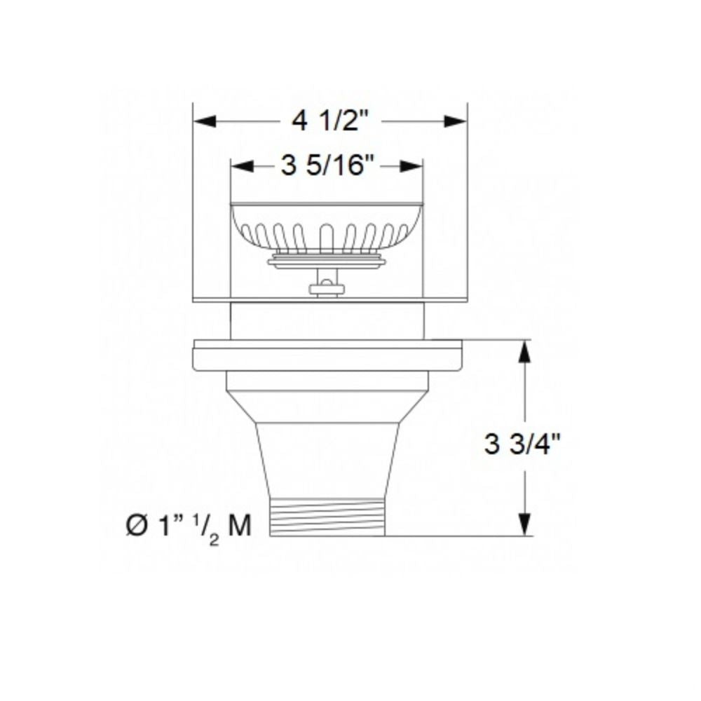 Scandvik Sinks - Drains & Fittings Sink Drain Combo Basket And Stopper_Additional1