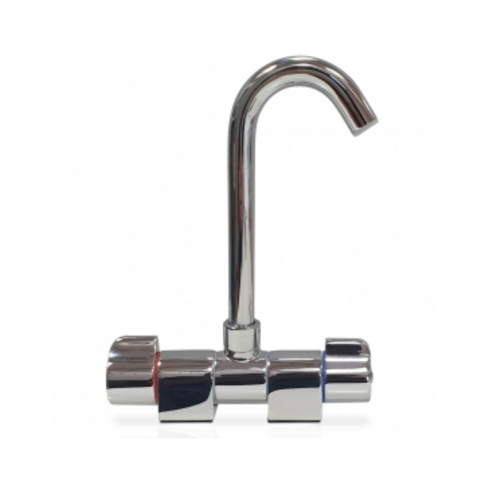 Scandvik Faucets - Folding Mixer w/ High Reach Spout - Chrome