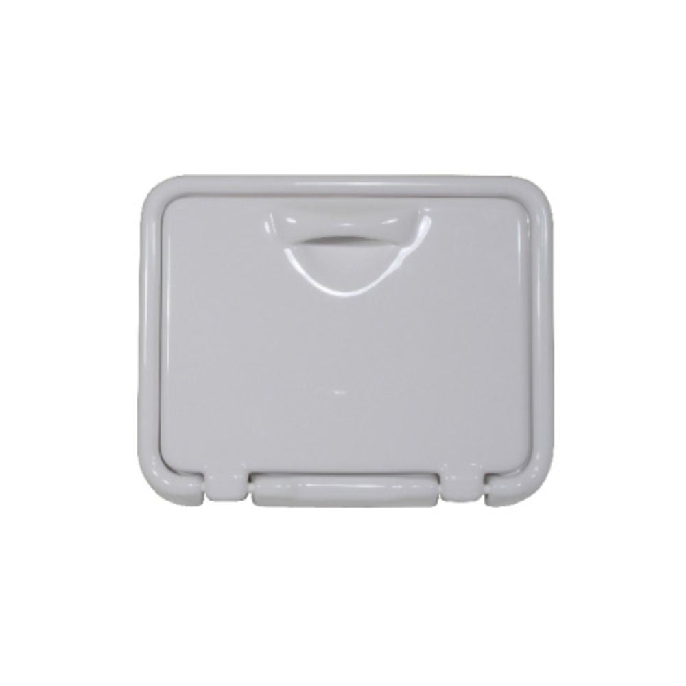 Scandvik Shower Boxes - Acrylic Capped ABS Utility Boxes - White w/ door