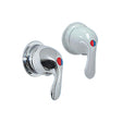 Scandvik Shower Valves - Compact Single Lever Shower Mixer - White w/ 2 x Speedfit Fittings