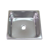 Scandvik Sinks - Rectangular Satin Finish 18/10 SS (1/2" Flange Width)