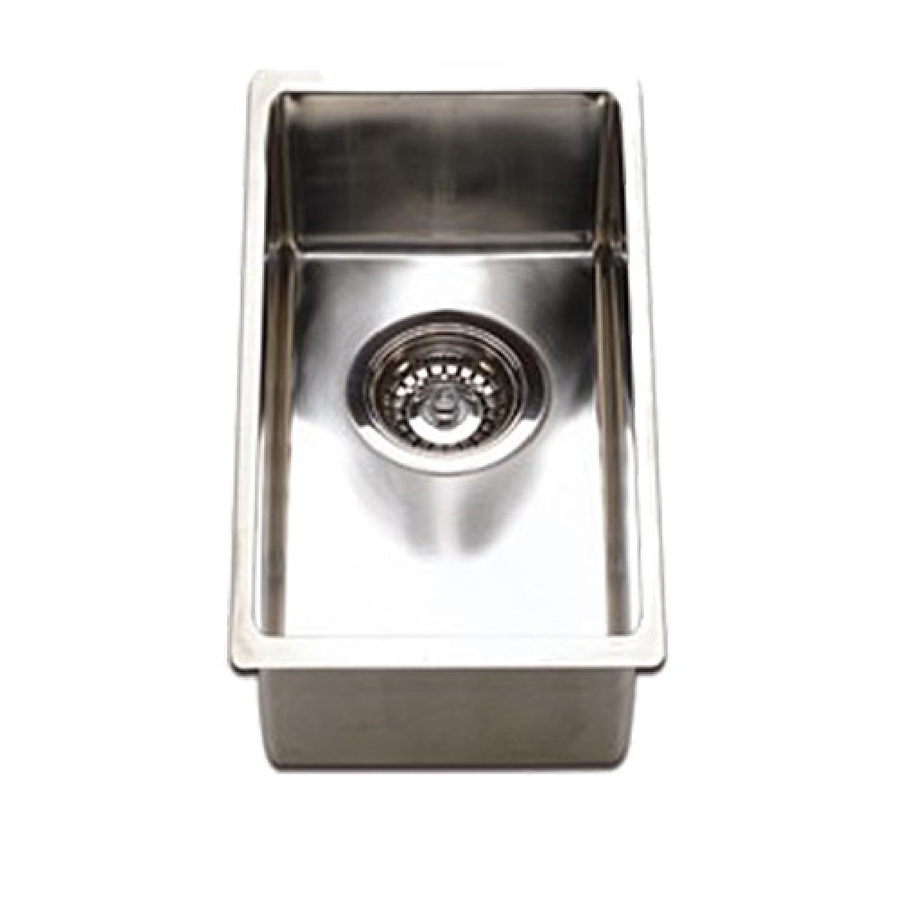 Scandvik Sinks - Rectangular Brilliant Satin Finish (3/4" Flange Width - Under Mount) - 5-1/2" Depth