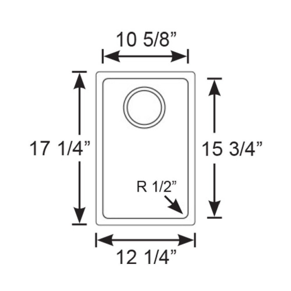 Scandvik Sinks - Rectangular Brilliant Satin Finish (3/4" Flange Width - Under Mount) - 7-7/8" Depth_Additional1