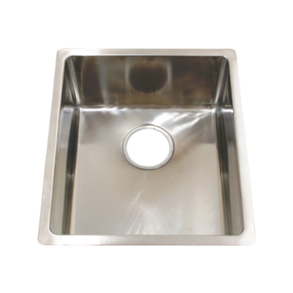 Scandvik Sinks - Rectangular Brushed Finish 18/10 SS (3/4" Flange Width - Under Mount)