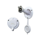 Scandvik Showers - Transom Vertical Recessed - Recessed shower w/ 6' White Hose