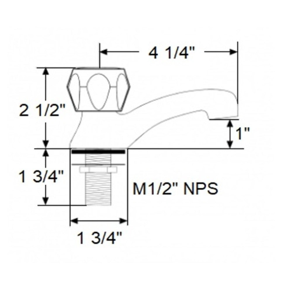 Scandvik Faucets - Tap Heavy-Duty Brass Cold Water - Triangle Knob_Additional1