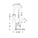 Scandvik Faucets - Folding Single Lever High Reach Mixer_Additional1