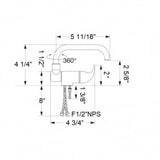 Scandvik Faucets - Folding Single Lever Low Mixer_Additional1