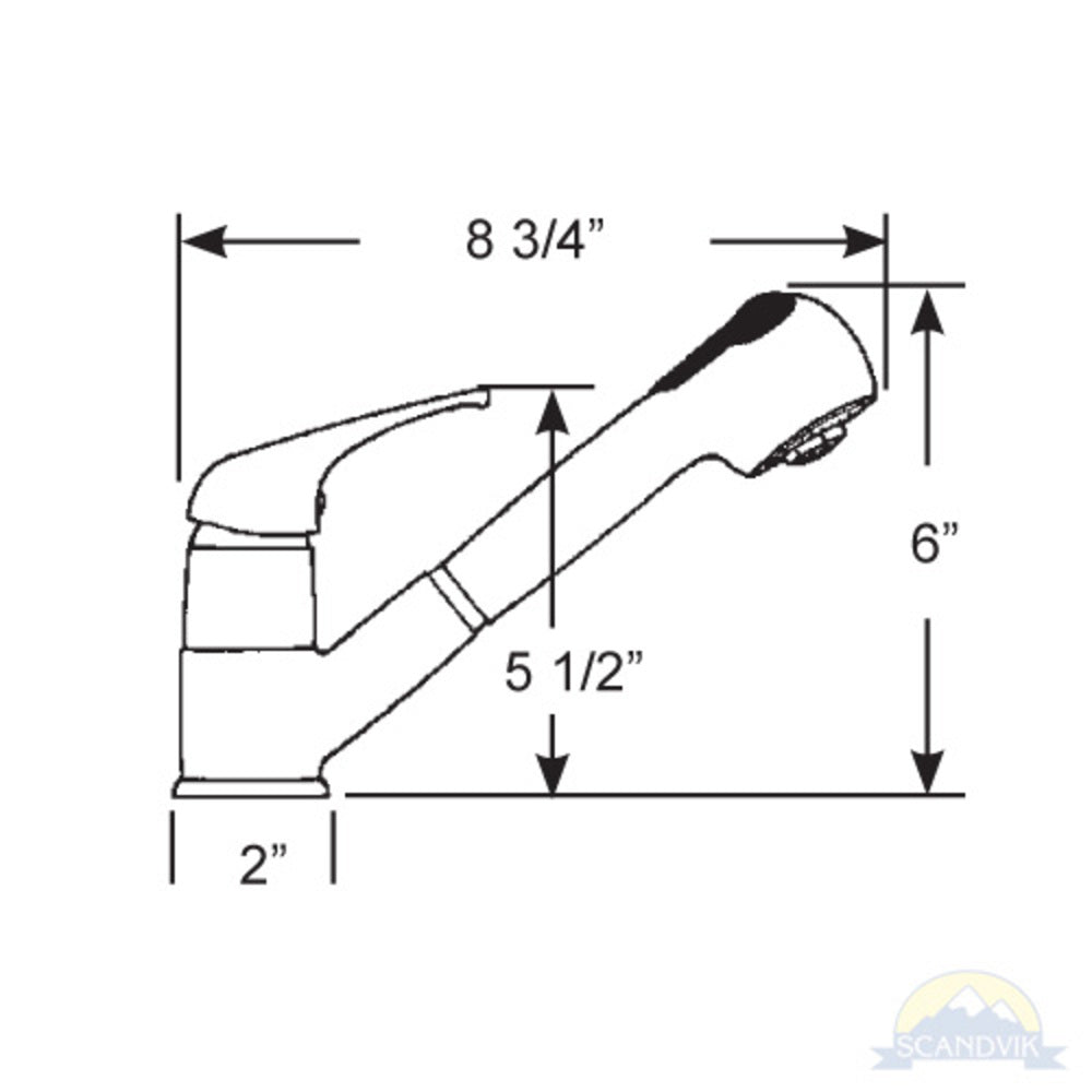 Scandvik Faucets - Pull-Out Style Basin or Galley Mixer_Additional1