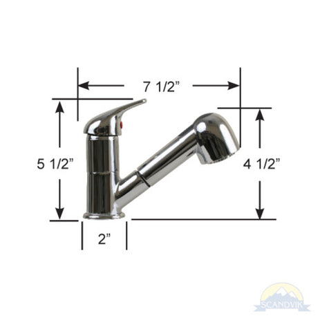 Scandvik Faucets - Pull-Out Style Compact Galley Faucet_Additional1