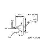 Scandvik Showers - Transom Euro Trigger w/ Mixer - White Handle, cup & cap w/ 6' White Hose_Additional2