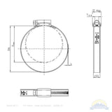 Scandvik ABA Original Clamps (W5) 316 SS - SAE Size 8 (10 units package)_Additional1