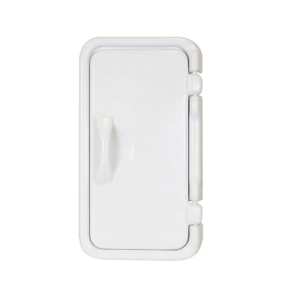 Scandvik Shower Boxes - Acrylic Capped ABS Utility Boxes - White w/ door