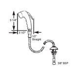 Scandvik Sprayers - Euro White Sprayer w/ 6' Chrome - Flex Hose_Additional2