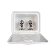 Scandvik Washdown Boxes - Double Chrome brass/plastic spigot