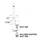 Scandvik Faucets - Folding Fold-Down Spout for Foot Pump_Additional1