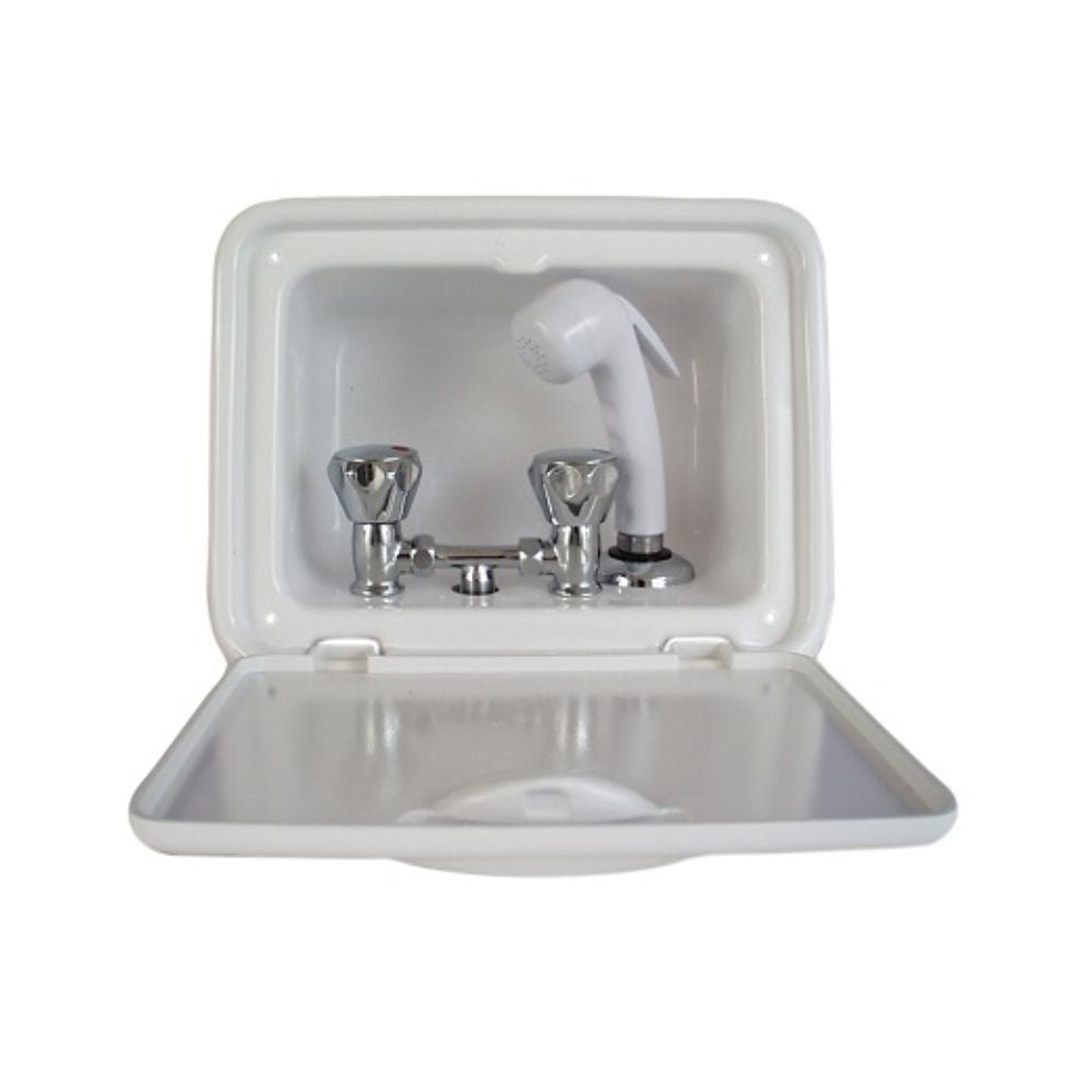 Scandvik Shower Boxes - Euro Sprayer w/ mixer - Chrome