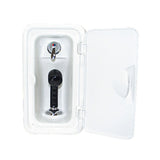 Scandvik Shower Boxes - Vertical Single Lever Mixing Valve - Black sprayer w/ 6' black Hose