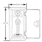 Scandvik Shower Boxes - Vertical Single Lever Mixing Valve - Black sprayer w/ 6' black Hose_Additional1