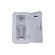 Scandvik Shower Boxes - Vertical Single Lever Mixing Valve - White sprayer w/ 6' White Hose