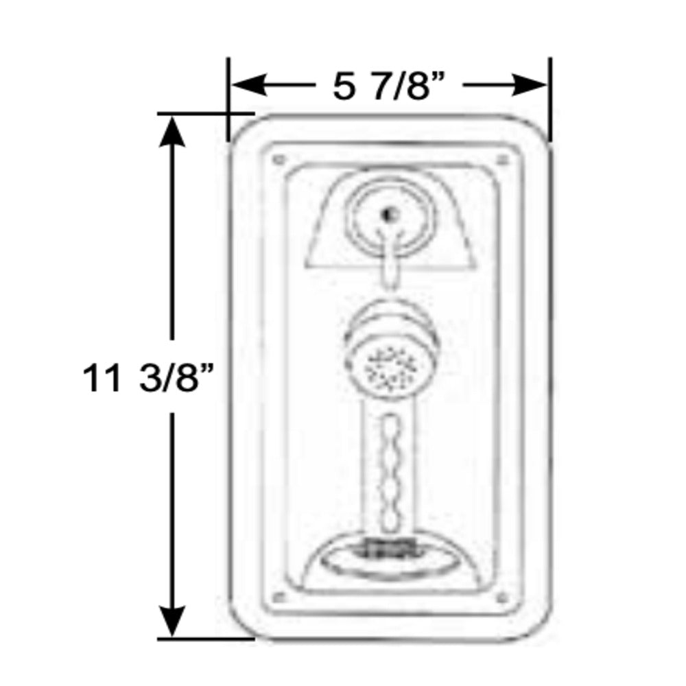 Scandvik Shower Boxes - Vertical Single Lever Mixing Valve - White sprayer w/ White Hose_Additional1