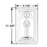 Scandvik Shower Boxes - Vertical Single Lever Mixing Valve - White sprayer w/ White Hose_Additional1