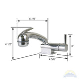 Scandvik Faucets - Combo Fixtures Minimalistic Chrome ABS Euro Handle_Additional1