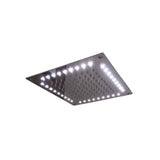 Scandvik Showers - Rain Shower Elka Contemporary Square w/ 24V White LEDs (8 1/4" x 8 1/4")