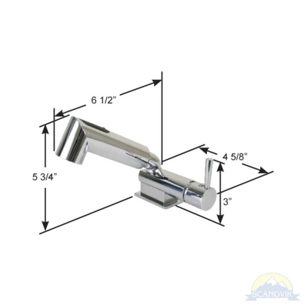 Scandvik Faucets - Combo Fixtures Minimalistic Shower Combo w/ 5' Braided Hose_Additional1