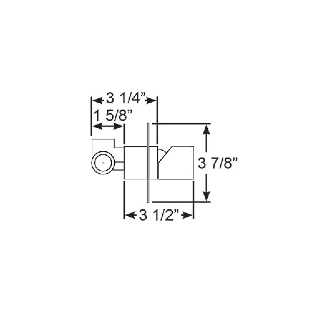 Scandvik Shower Valves - Otto Series Elka Bulkhead Single Lever (Chrome)_Additional1