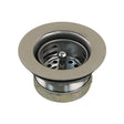 Scandvik Drain & Fittings - Sink Drain w/ Basket & Stopper (Stainless Steel) - Drain Hole: 1 7/8 in (47.6 mm)