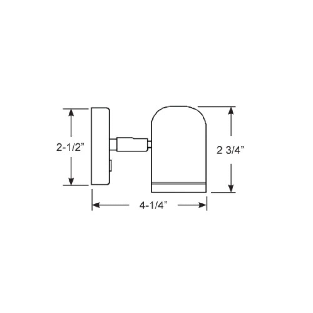 Scandvik Reading Lights - Surface Mount - W White - Brass / Polished Finish (2 1/2") - LED_Additional1