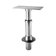 Scandvik Pedestals - Single Stage Rectangular Top (Through Deck) 12V