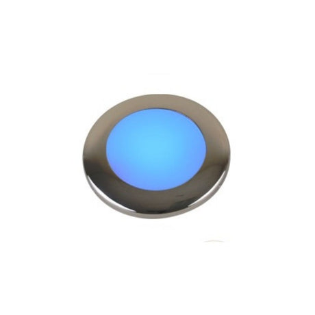 Scandvik Down Lights - A3C Flush Mount - W White / Blue - SS / White & Black Finish (2 1/4") - LED