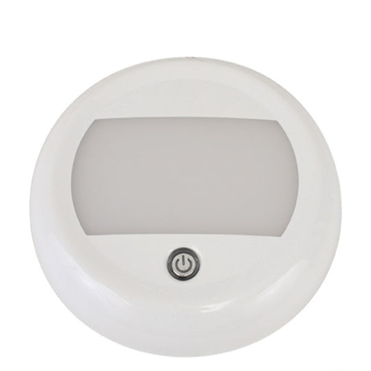 Scandvik Dome Lights - Surface Mount - W White - Plastic / White Finish (5 1/8") - LED