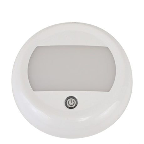 Scandvik Dome Lights  - Surface Mount 5 1/8 in O.D. - Plastic - Warm white - LED - with Switch