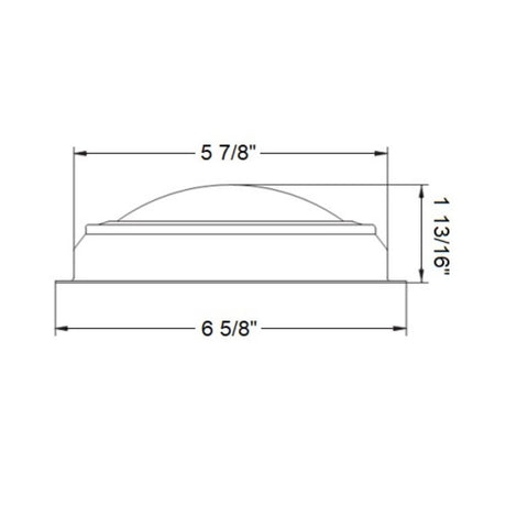 Scandvik Dome Lights - Traditional Surface Mount - W White - SS / Polished Finish (6 3/4") - LED_Additional1