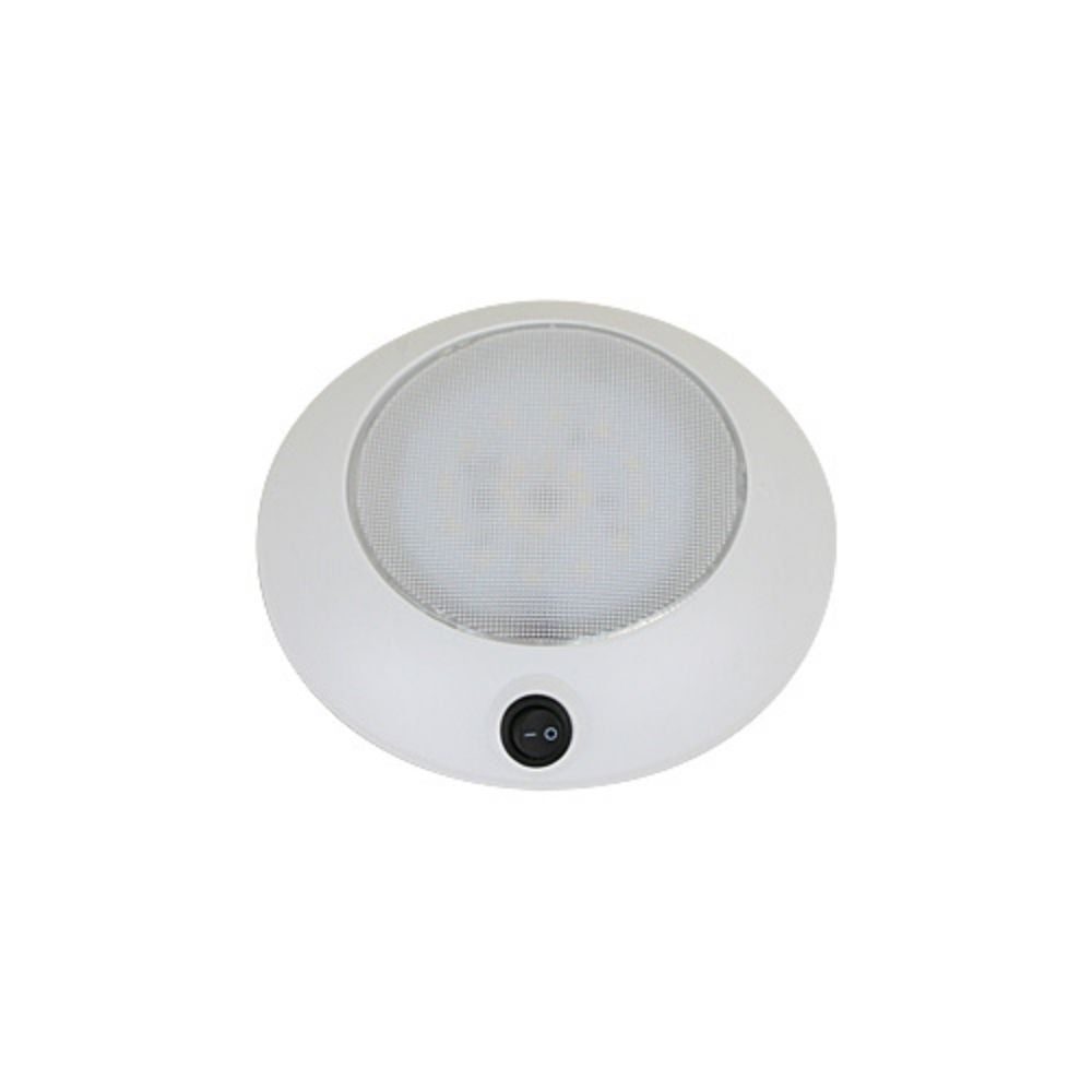 Scandvik Dome Lights - Surface Mount - W White - Plastic / White Finish (5 1/2") - LED