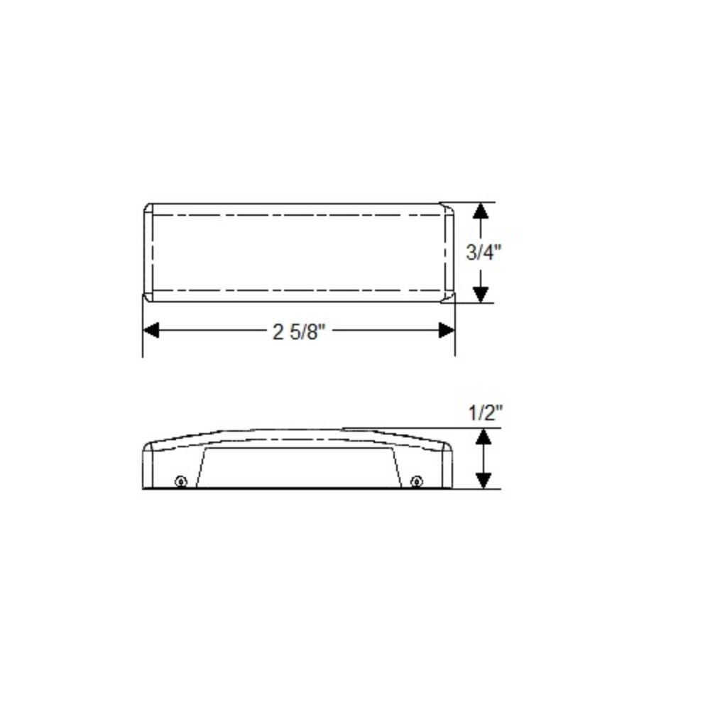 Scandvik Courtesy Lights - R-5 Surface Mount - Blue Down - SS / Polished Finish (2 5/8") - LED_Additional1