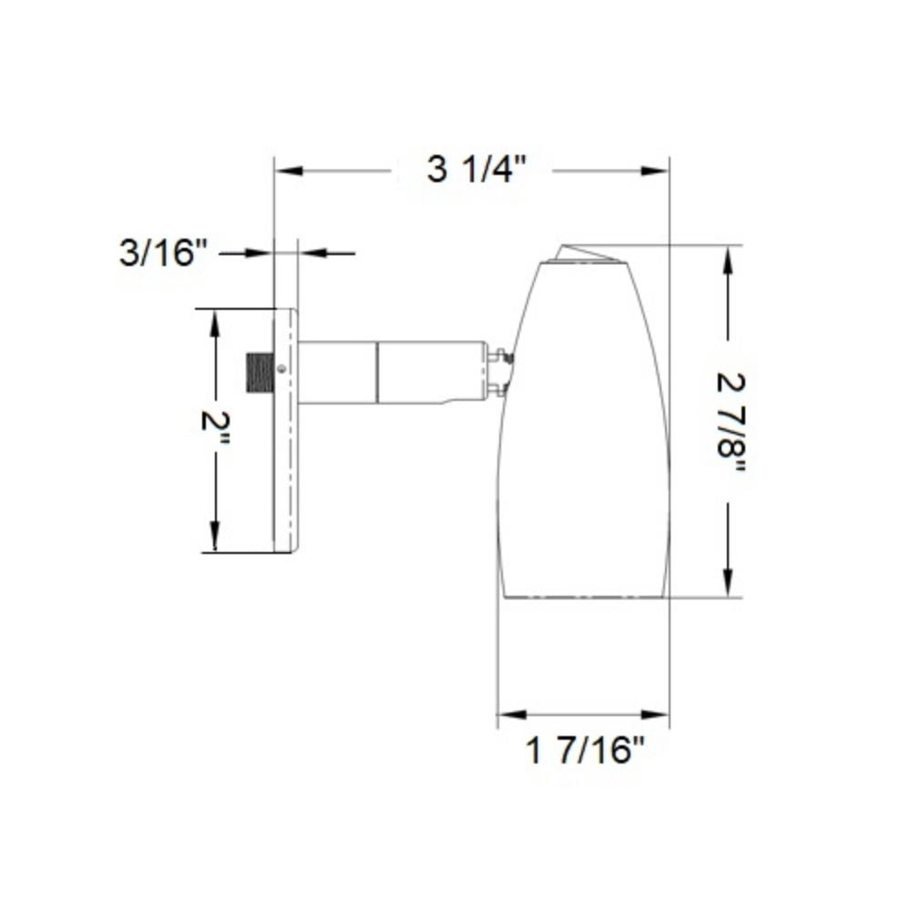 Scandvik Reading Lights - Micro Surface Mount - W White - SS / Polished Finish (2") - LED_Additional1