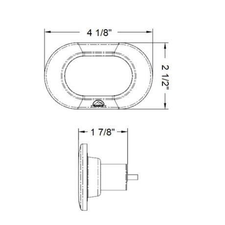 Scandvik Spreader Lights - Flush Mount - Daylight - Polycarbonate / Black Finish (4") - LED_Additional1