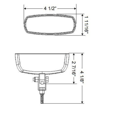 Scandvik Spreader Lights - Bracket Mount - Daylight - Polycarbonate / White Finish (4 1/2") - LED_Additional1