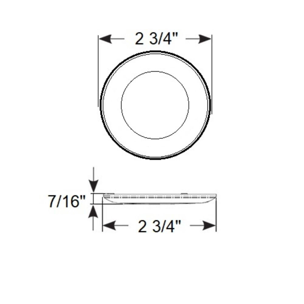 Scandvik Down Lights - S3 Surface Mount - C White / Blue - SS / White Finish (2 3/4") - LED_Additional1