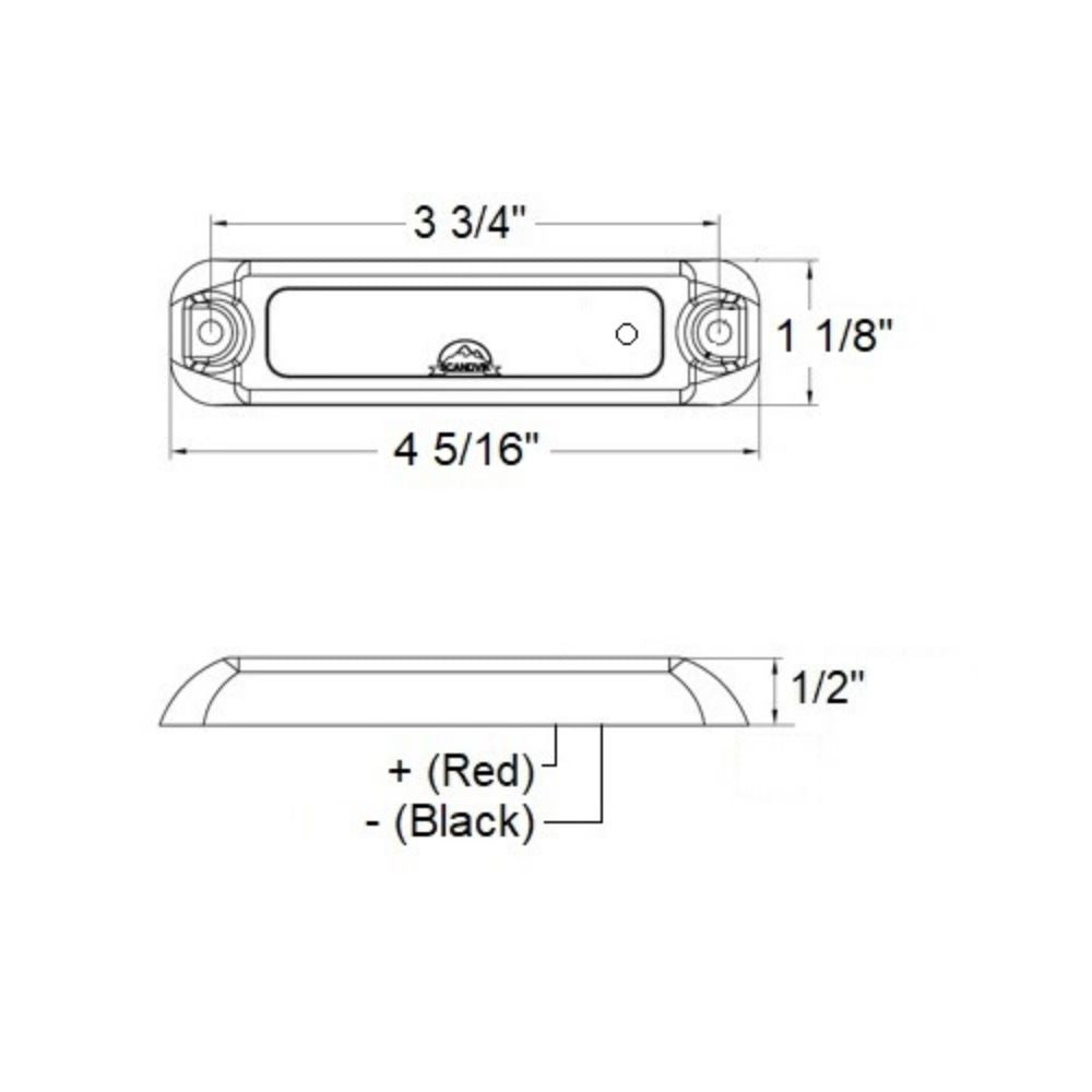 Scandvik Locker Lights - Surface Mount W White - Polycarbonate (3 3/4") - LED_Additional1