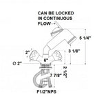 Scandvik Faucets - Combo Fixtures Standard Trigger Combo - White Handle w/ 5' Chrome Flex Hose_Additional1