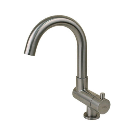 Scandvik Faucets - Folding J-Spout SS , Swivel Spout, COLD WATER TAP