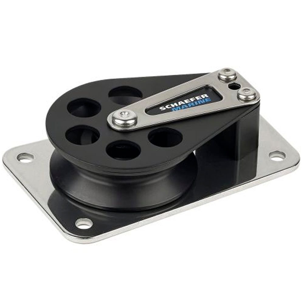 Schaefer Flat Base Aluminum Single Cheek Block