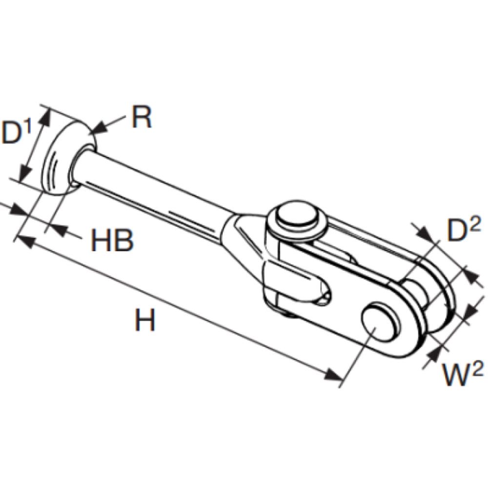 Selden Furlex 100s Lower Swivel Toggle Fo/Fo Wire 4 1 Pin (B25,29,30)