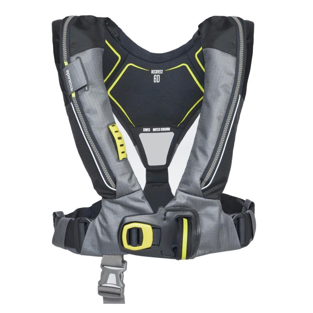 Spinlock Lifejacket - Deckvest 6D 170N ISO w/ Harness (Gun Metal / Black)