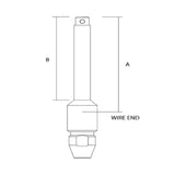 Sta-Lok Swageless Stud - 3 mm & 1/8" Wire 1/4" Unf Right Hand_Additional1